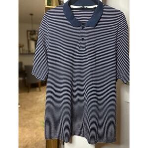 Ted Baker Men's Striped Polo Shirt Size 7/ US XL